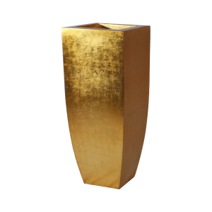 Gold Bodenvase eckig 1